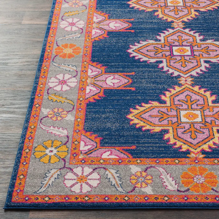 Ellington Vintage Oriental Boho Navy/Gray Rug