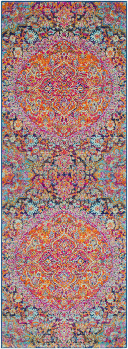 NEERJA Vintage Traditional Oriental Boho Garnet Rug
