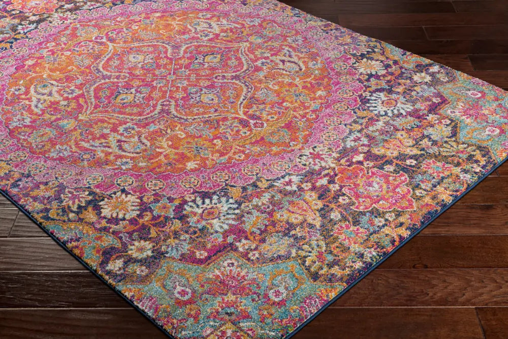 NEERJA Vintage Traditional Oriental Boho Garnet Rug