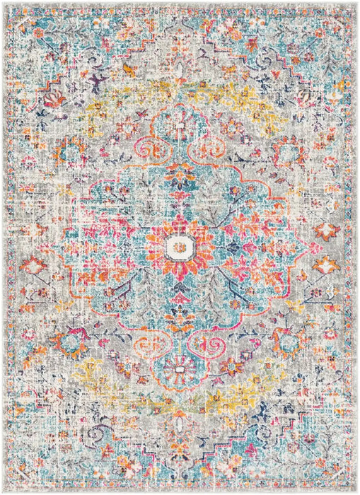 Surya hap lou 1063 charcoal Multicoloured Living Room Moroccan Rug.