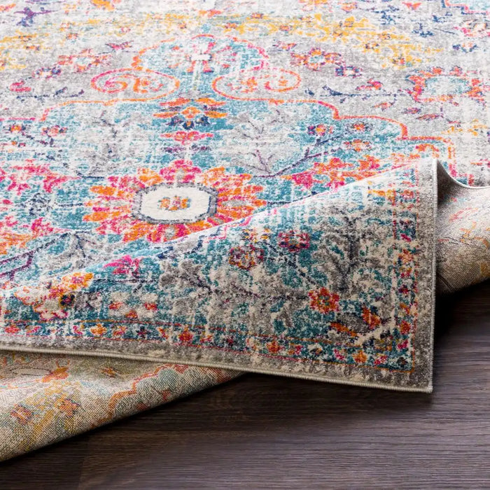 Surya hap lou 1063 charcoal Multicoloured Living Room Moroccan Rug.