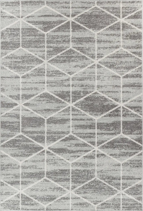 Xion Scandi Geometric Grey/White Rug