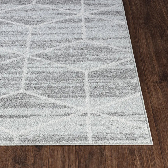 Xion Scandi Geometric Grey/White Rug