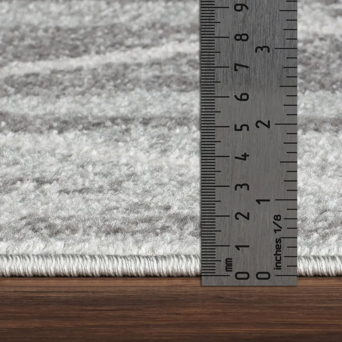 Xion Scandi Geometric Grey/White Rug