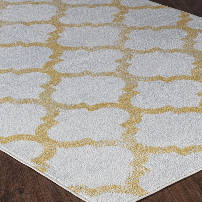 Quinn Vintage Oriental Boho Yellow Rug