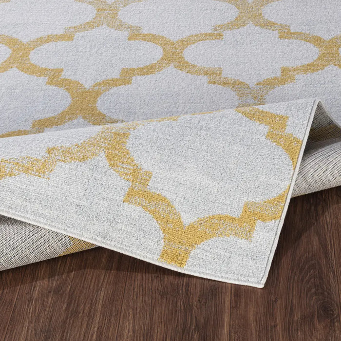 Quinn Vintage Oriental Boho Yellow Rug