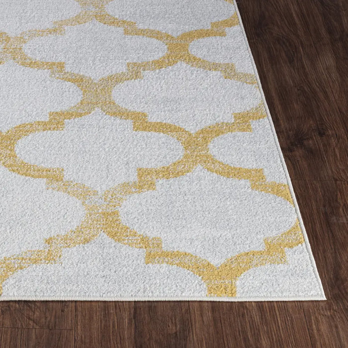 Quinn Vintage Oriental Boho Yellow Rug