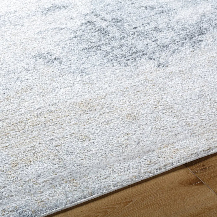 Edith Abstract Modern Marble Charcoal/Amber Rug