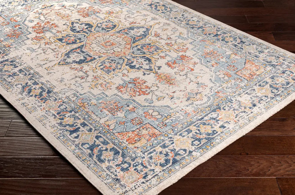 SELMA HILL In- & Outdoor Traditional Boho Dark Blue Rug