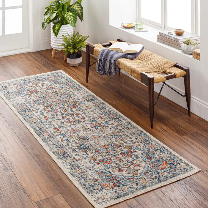 SELMA HILL In- & Outdoor Traditional Boho Dark Blue Rug