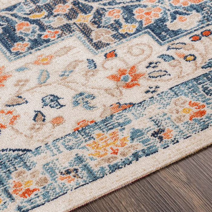 SELMA CLIFF In- & Outdoor Traditional Boho Dark Blue Rug