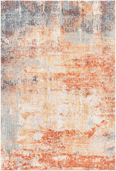 SAMIRA HILL In- & Outdoor Modern Burnt Orange Rug