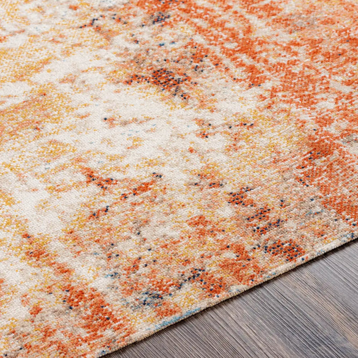 SAMIRA HILL In- & Outdoor Modern Burnt Orange Rug