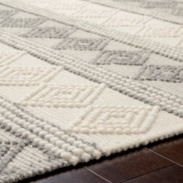 Tarini Hand-Woven Cottage Wool Charcoal Rug