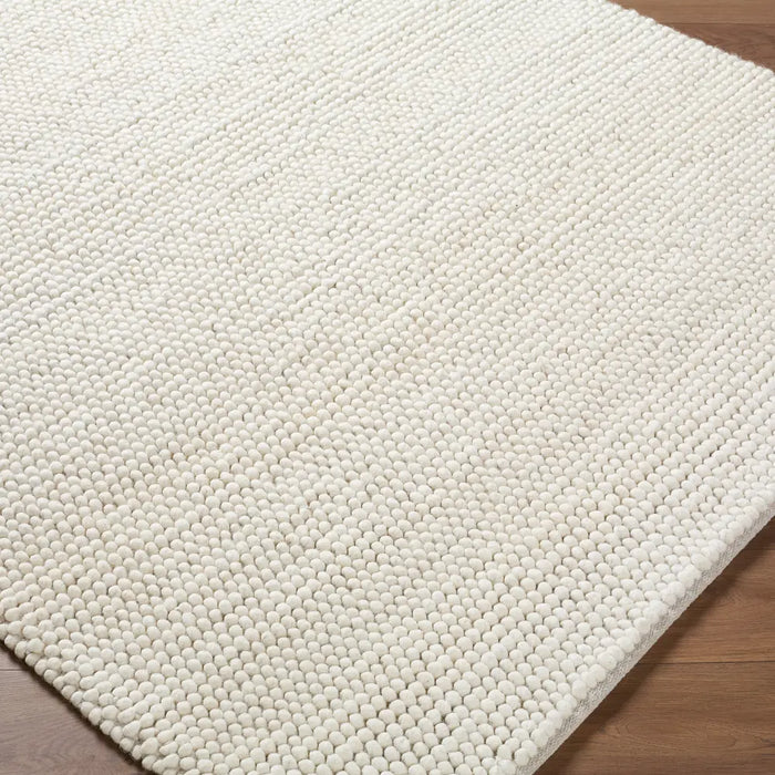 Hazar Hand Woven Ivory Cream Beige Wool Global Living Dining Bedroom HZA2300 Rug