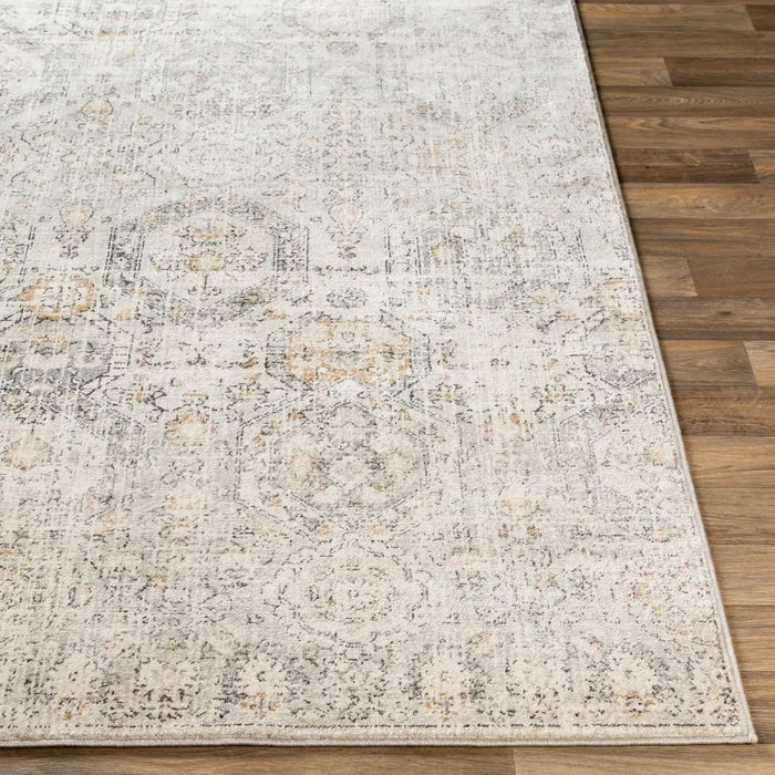 LOTUS Vintage Traditional Oriental Boho Tan/Ivory Rug
