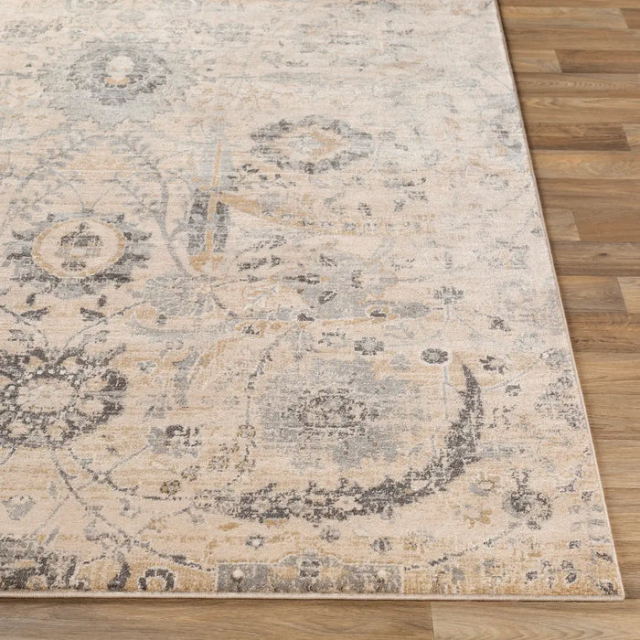 AARYA Vintage Traditional Oriental Boho Beige Rug