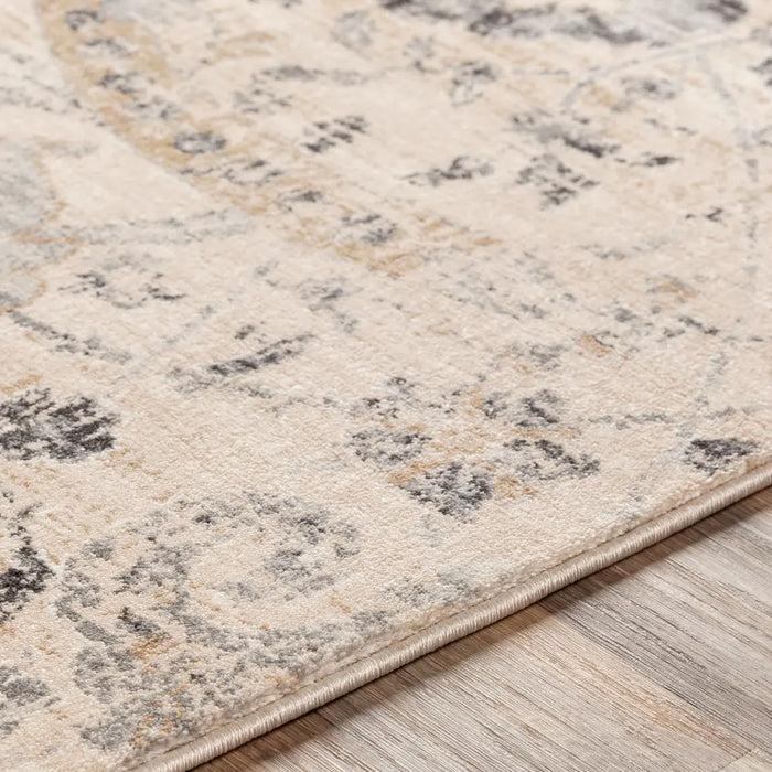AARYA Vintage Traditional Oriental Boho Beige Rug