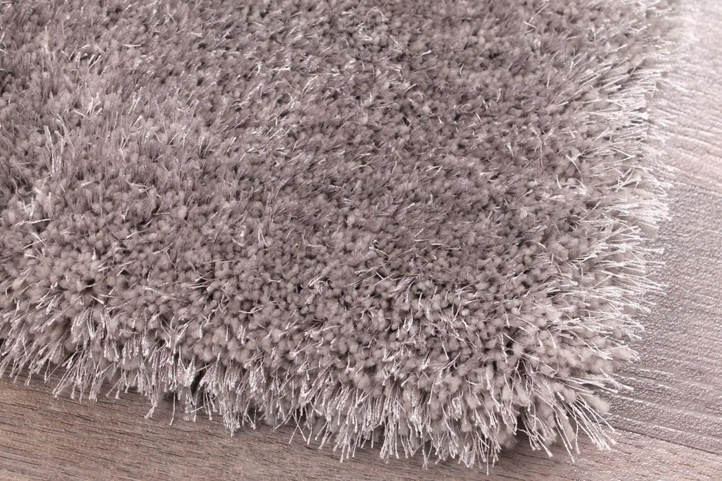 HMC indigo silver Grey Living Room Shaggy Rug.