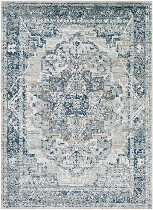 ISABELLA Vintage Traditional Oriental Boho Navy Rug