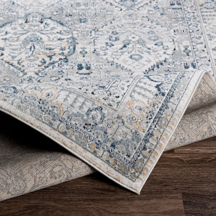 CAMILA Vintage Traditional Oriental Boho Light Grey Rug