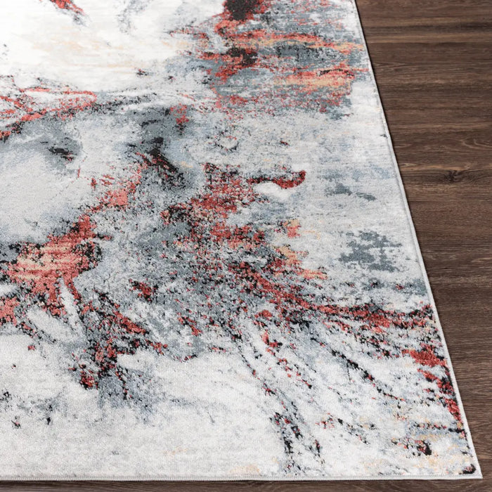 EMMA Abstract Modern Marble Medium Grey Rug