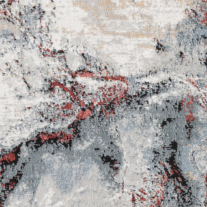EMMA Abstract Modern Marble Medium Grey Rug