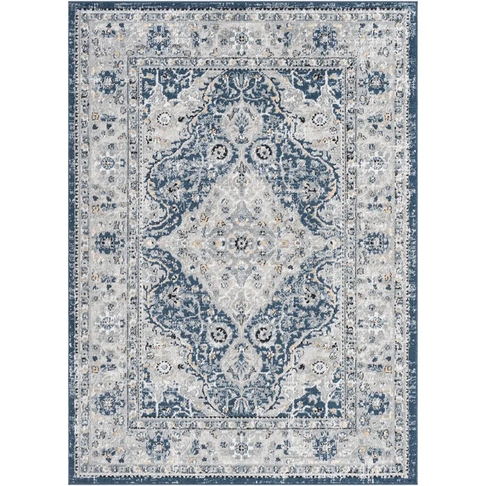 PETRA Vintage Traditional Oriental Boho Navy Rug