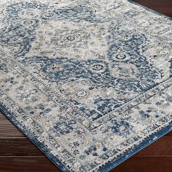 PETRA Vintage Traditional Oriental Boho Navy Rug