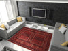 Mastercraft kashqai 4346 300 red Red Living Room Wool Rug.