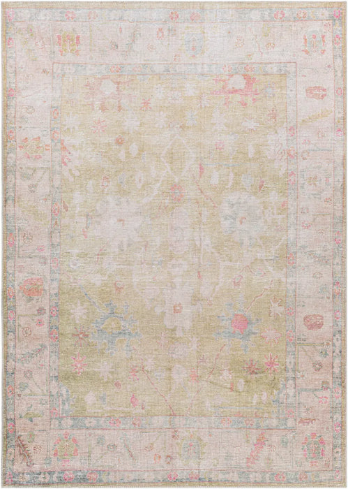 AMARI Machine Washable Traditionnal Boho Sage Rug