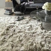 Asiatic plush plush sand Beige Living Room Shaggy Rug.
