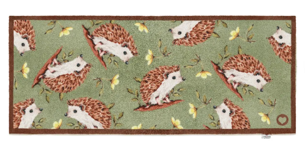 Patterned Hug Rug Hedgehog Friends