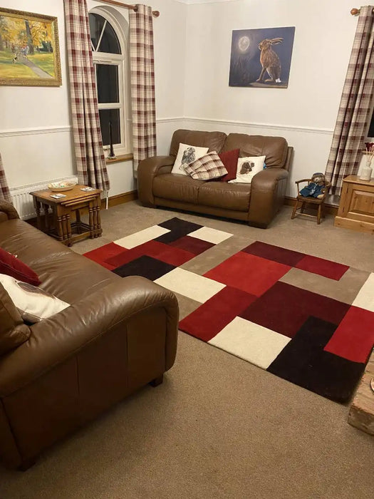 Photo by Sandra F., | Oriental Weavers lexus red Living Room Wool Rug.
