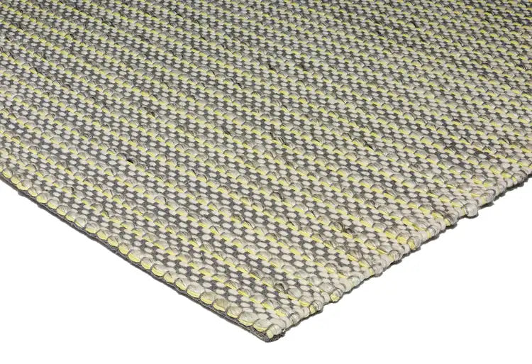 Asiatic linden lemon Yellow  Wool Rug.