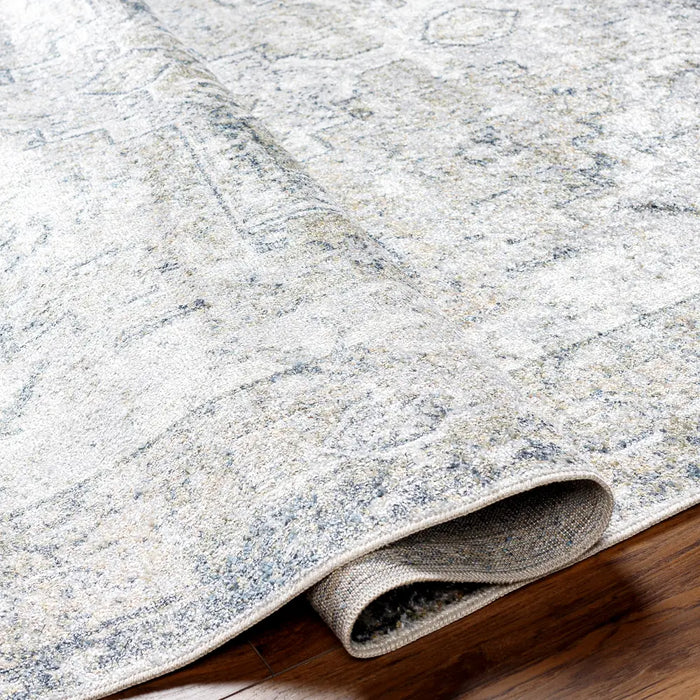 VIVIAN RIDGE Machine Washable Traditionnal Boho Taupe Rug