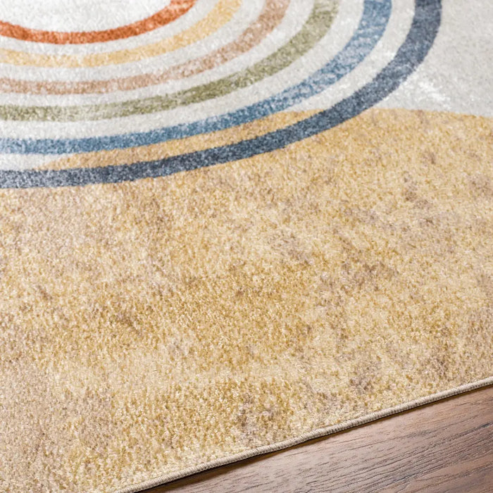 BARBARA Machine Washable Modern Beige Rug