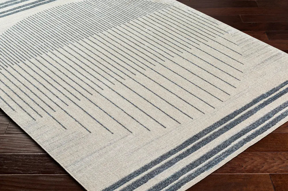 ENSO FALLS Machine Washable Geometric Beige Rug