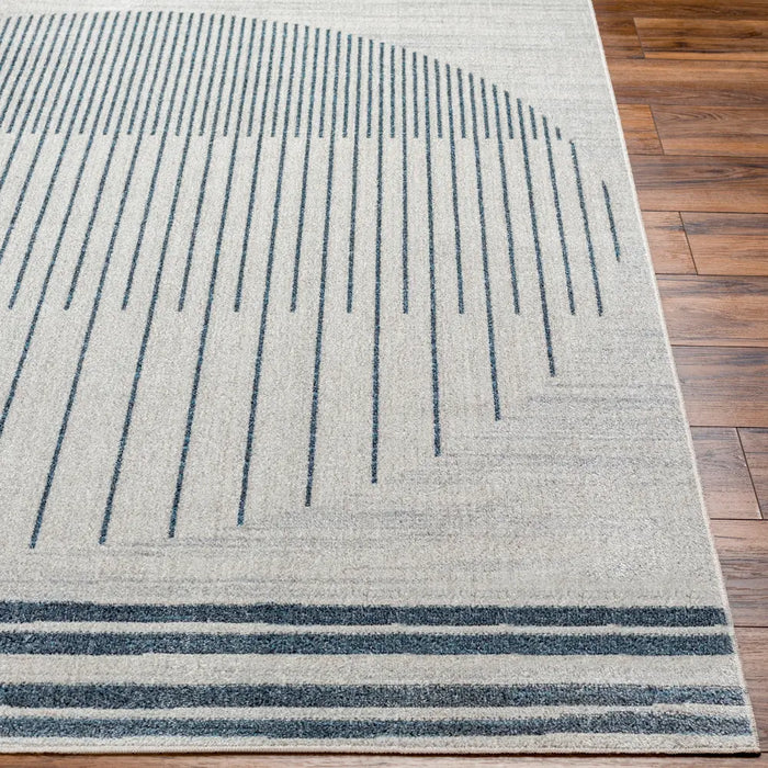 ENSO FALLS Machine Washable Geometric Beige Rug