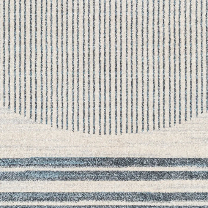 ENSO FALLS Machine Washable Geometric Beige Rug