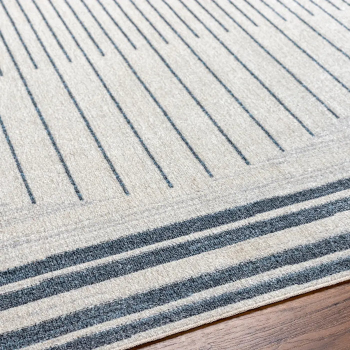 ENSO FALLS Machine Washable Geometric Beige Rug