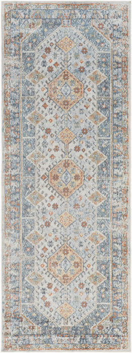 ALKA Machine Washable Traditional Boho Denim Rug