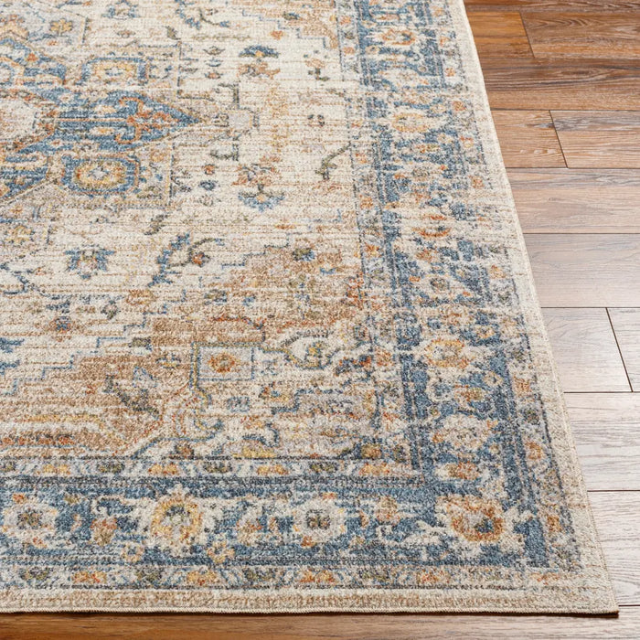 RIVER Machine Washable Traditional Boho Beige Rug