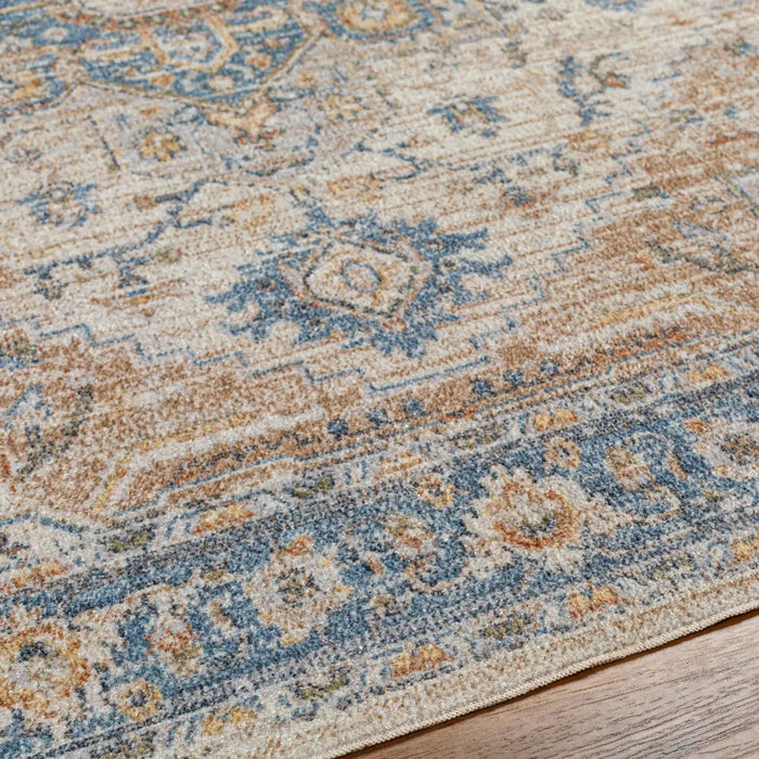 RIVER Machine Washable Traditional Boho Beige Rug