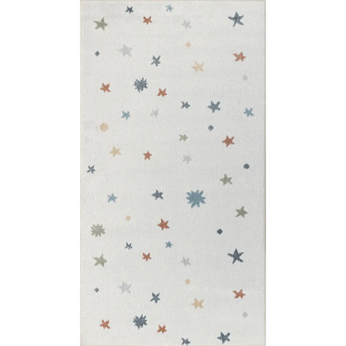 STELLA Kids Machine Washable Multicolour/Beige Bedroom Rug Multicolour
