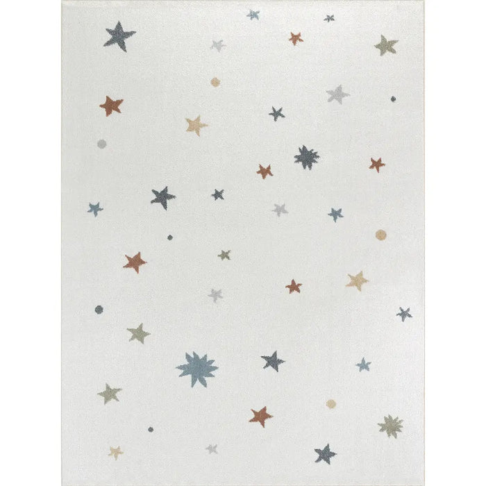 STELLA Kids Machine Washable Multicolour/Beige Bedroom Rug Multicolour