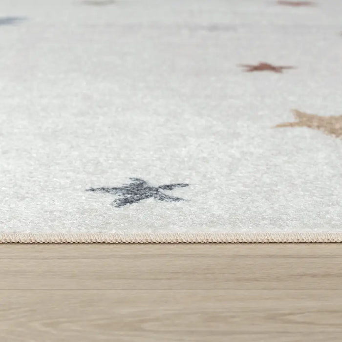 STELLA Kids Machine Washable Multicolour/Beige Bedroom Rug Multicolour