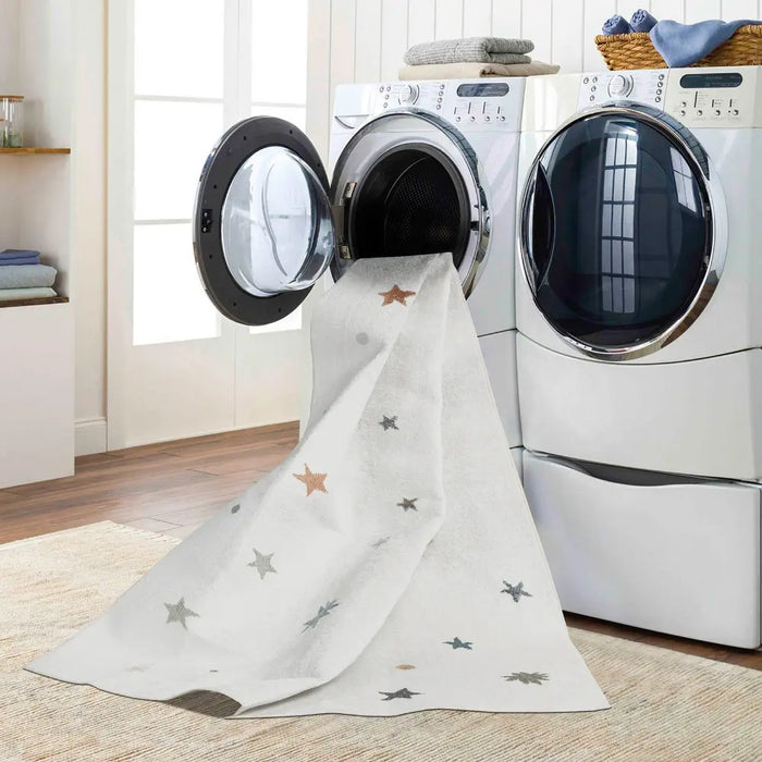 STELLA Kids Machine Washable Multicolour/Beige Bedroom Rug Multicolour