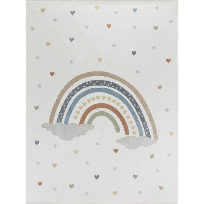 RAINI-BOW Kids Machine Washable Multicolour Bedroom Rug Multicolour ...
