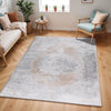 DEFNE Vintage Traditional Oriental Boho Beige/White Rug